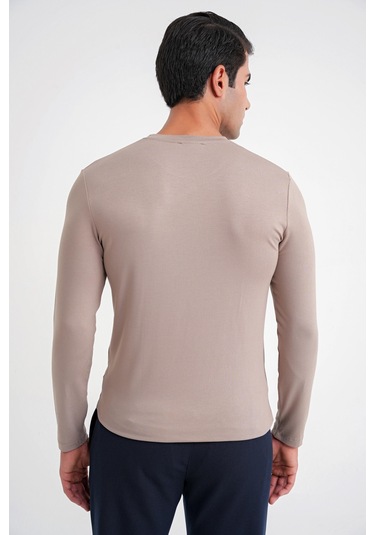 Ts 870 T-shırt Slim Vizon Casual Vizon