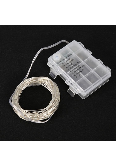 Mufunye Usb Kumandalı Mavi Led Bakır Tel Işık Zinciri - 6 Metre, Düşük Gerilim, Su Geçirmez, Esnek Tasarım Pil Yok Mavi