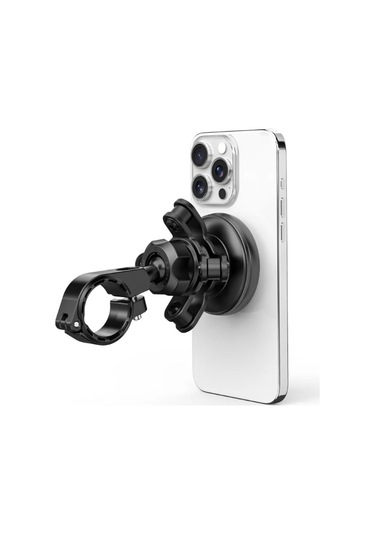 Nukrotech Fastfix Fx2-154 Titreşim Modüllü Gidon Bağlantılı Telefon Tutucu Siyah