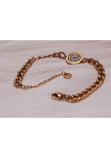 Giftworld Çelik Gold Zincir Bileklik