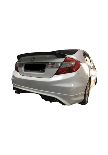 Honda Civic Fb7 Bagaj Üstü Spoiler Amerikan Yapışık Parlak Siyah