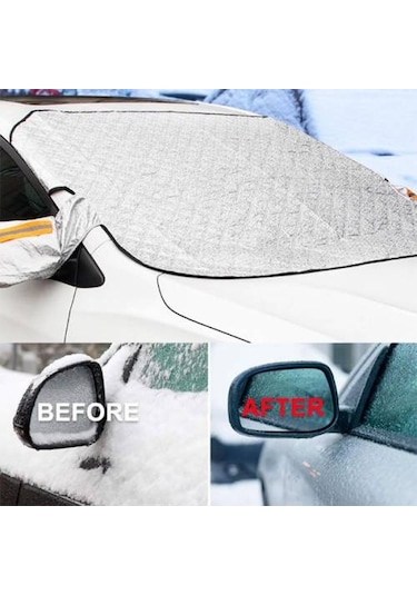 Coofbe Tüm Araçlara Uyumlu Oto Cam Brandası Don Antifriz Brandası