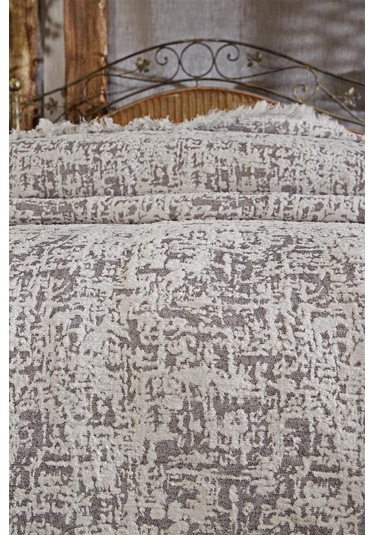 Puffy Pamuk Çift Kişilik Tek Battaniye 200x220 Antrasit Antrasit