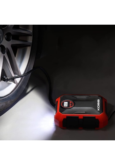Kobb KB200 12V 150 Psi Ayarlanabilir Dijital Basınç Göstergeli Kompresör Hava Pompası