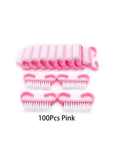 10/20/50/100 Adet Kolu Kavrama Tırnak Fırçası Tırnak Fırçalama Temizleme Tırnak Fırçaları Temizleyici Tırnak Scrubber Toplu Erkekler Kadınlar İçin Jearlyu Çikolata