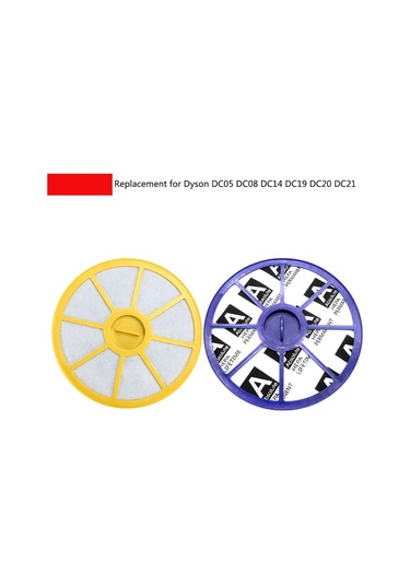 Padalink 戴森 Dc05/dc08/dc14/dc19/dc20/dc21 Süpürge İçin Ön+arka Filtre Seti - Yüksek Verimli Temizleme, Yıkama Ve Yeniden Kullanım Olanaklı Sarı+mavi