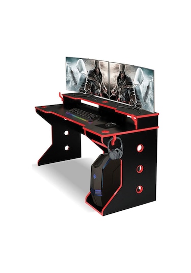 Ofisbazaar Atlantix Gaming Oyuncu Masası Siyah