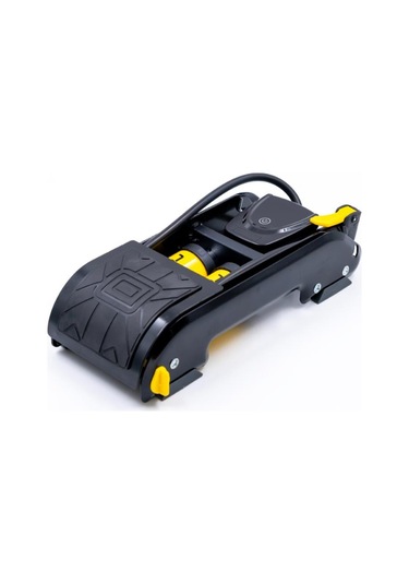 Kron Raptor Çift Pistonlu Dijital Göstergeli Ayaklı Basmalı Pompa 160 Psi Siyah - Sarı