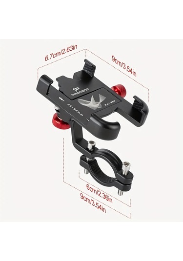 Xuweiwei Hol232 1 Adet Newboler Mtb Araba Telefon Tutucu Bisiklet Braketi 360 Derece Doner Aluminyum Ayarlanabilir Kaymaz Telefon Tutucu -