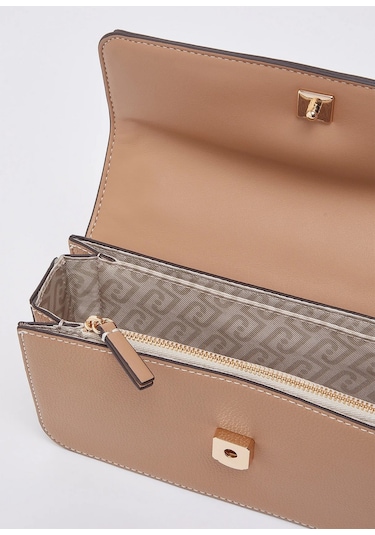 Liu.jo Aa6073e1012 Leather Kadın Omuz Çantası Bej