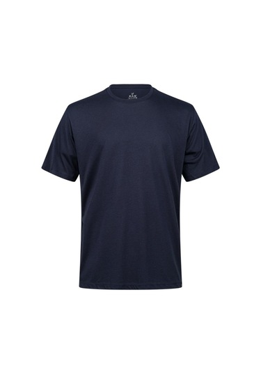 2as Axel Erkek Bisiklet Yaka T-shirt Lacivert