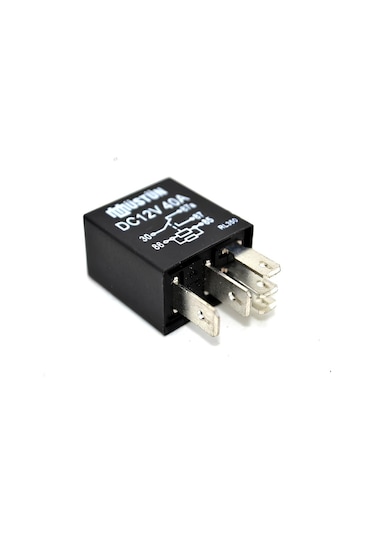 Mikro Röle 12v 40a 5p 5 Fişli Terminalli Dirençli Çift Platin