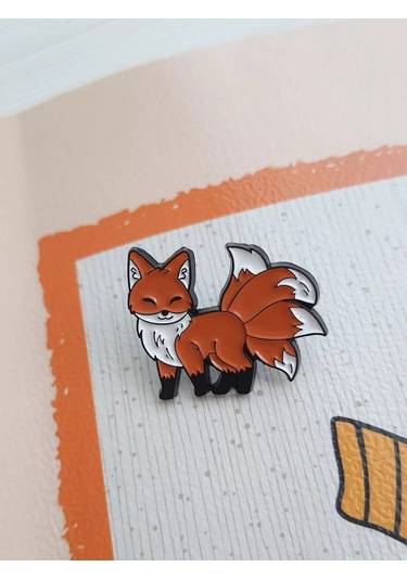 Proshik Broş Dokuz Kuyruklu Tilki Rozeti 211086964 Siyah