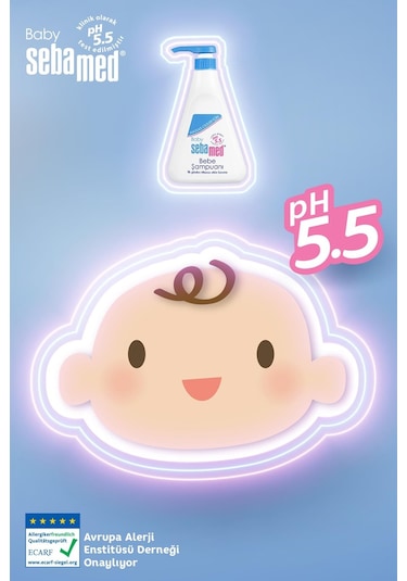Baby PH 5.5 Göz Yakmayan Formül Nemlendirici Etkili Papatya Özütlü Bebek Şampuanı 250 ML