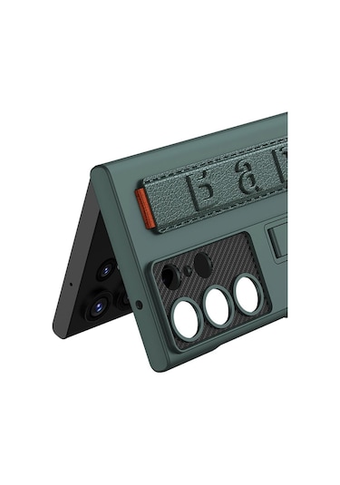 Samsung Galaxy S23 Ultra Kılıf Standlı El Tutmalı Kapak Band