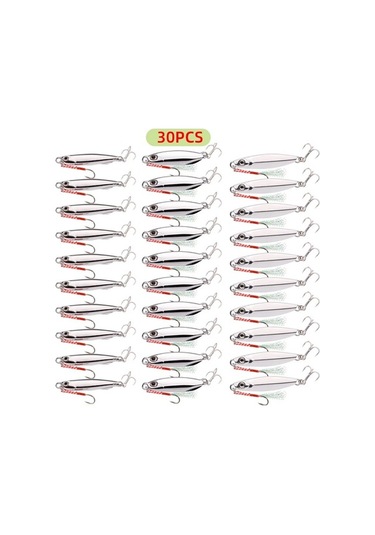 Tongxida 30/10 Adet Sıcak Metal Jigs Seti Balıkçırk Cazibesi 7g-60g Kaplam Shore Döküm 30 Adet Karışık Tip 15g