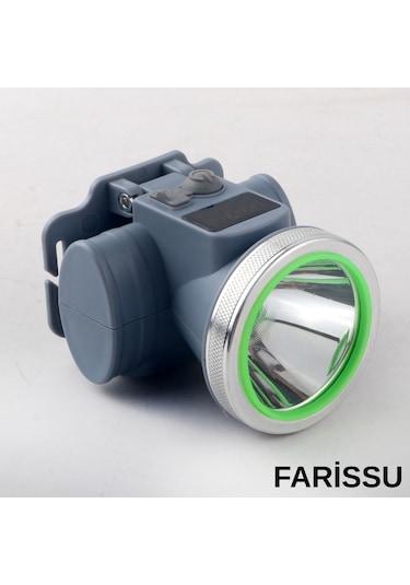 Ultra Güçlü 60w Dijital Göstergeli Kafa Feneri Şarjlı, Su Geçirmez, 3 Modlu Siyah