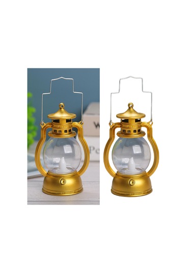 Suntek Fener Led Yağ Lambası Masa Sundurma Kabin Altın Altın