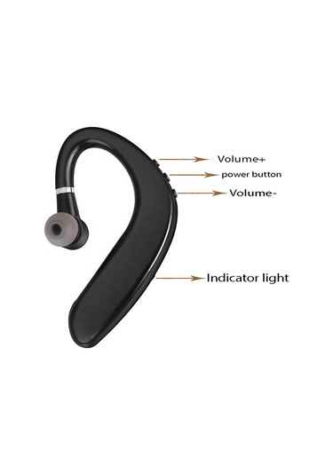 Qingmipy S109 Siyah Tek Kulaklı Bluetooth Kulaklık - Kablosuz Gürültü Engelleme Konuşma Ve Kulak夹ı
