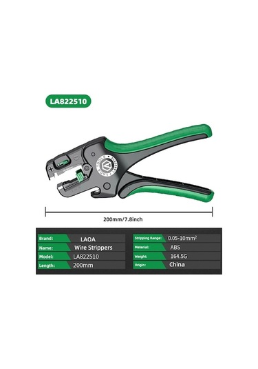 Ankatek Laoa Çok Fonksiyonlu Hızlı Tam Otomatik Tel Sıyırma Pensesi 0.05-10 Mm2 Kablo La822510