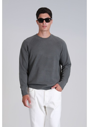 Lufian Moon Erkek Kazak Duman Yeşili Duman Yeşili 112090128100692 Duman Yeşili