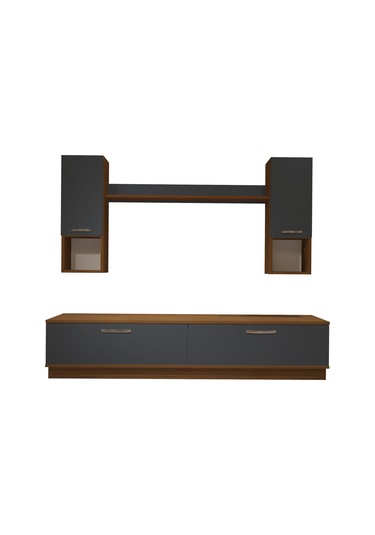 Decoraktiv Eko 5dab Mdf Std Tv Ünitesi Tv Sehpası Ceviz - Antrasit