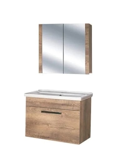 80 Cm Mdf Lale Banyo Dolabı Mdf Antrasit
