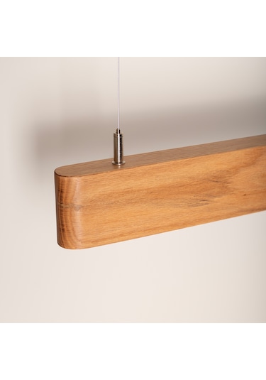 Soft Modern Ahşap Aydınlatma - Led Sarkıt Avize Ahşap - Meşe