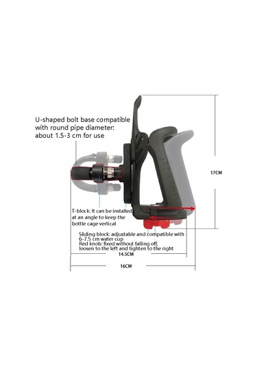 Dinosaurs Motosiklet Bisiklet Bardak Tutucu Altın