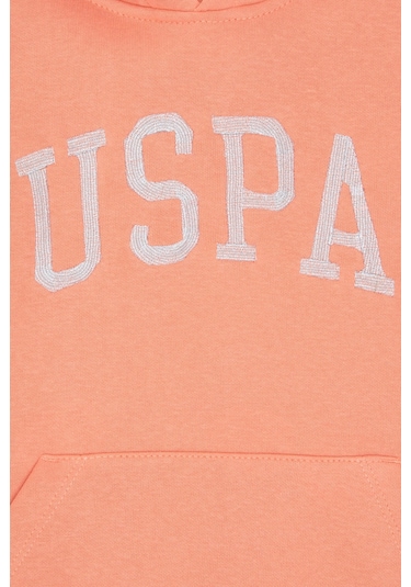 U.s. Polo Assn. Kız Çocuk Somon Sweatshirt 50296388-vr047 Somon