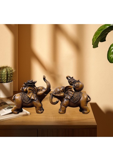 Suntek Magideal Kabine Masa Festivali Için Fil Heykeli Koleksiyonu 2 Adet