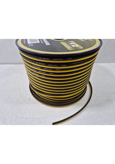 12ga Bass Ve Hoparlör Kablosu Kaliteli Amfi Bass Kablosu 12ga 5 Metre