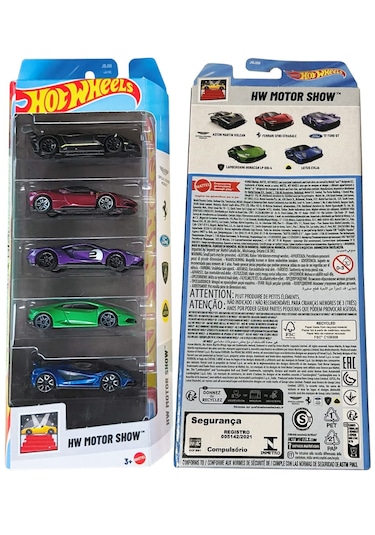 2025 Hot Wheels Motor Show 5'li Set Ferrari Sf90 Antrasit
