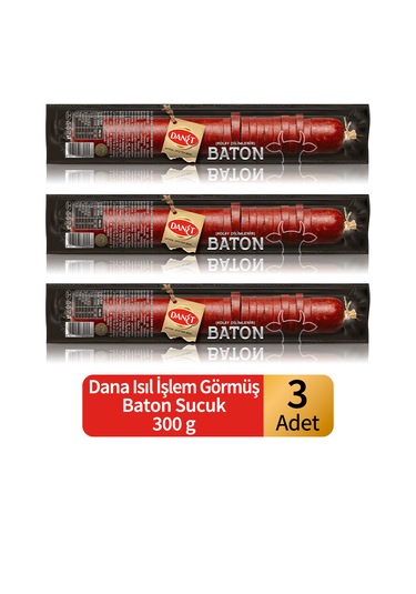 Dana Baton Sucuk Isıl İşlem Görmüş 300 G X 3 Adet