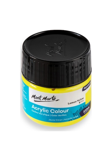 Akrilik Renkli Boya Signature 100ml - Lemon Yellow Çok Renkli