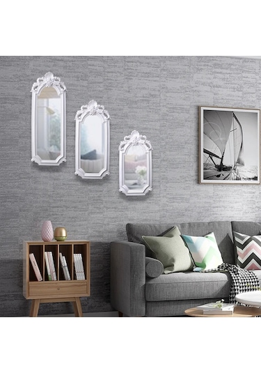 Lucia 3'lü Ayna İnci Krem