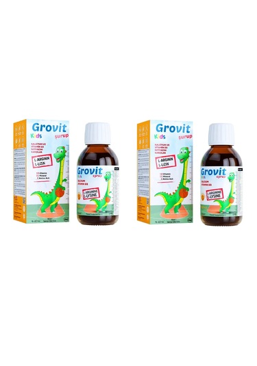 Grovit Kids Sıvı Takviye Edici Şurup 2 x 150 ML