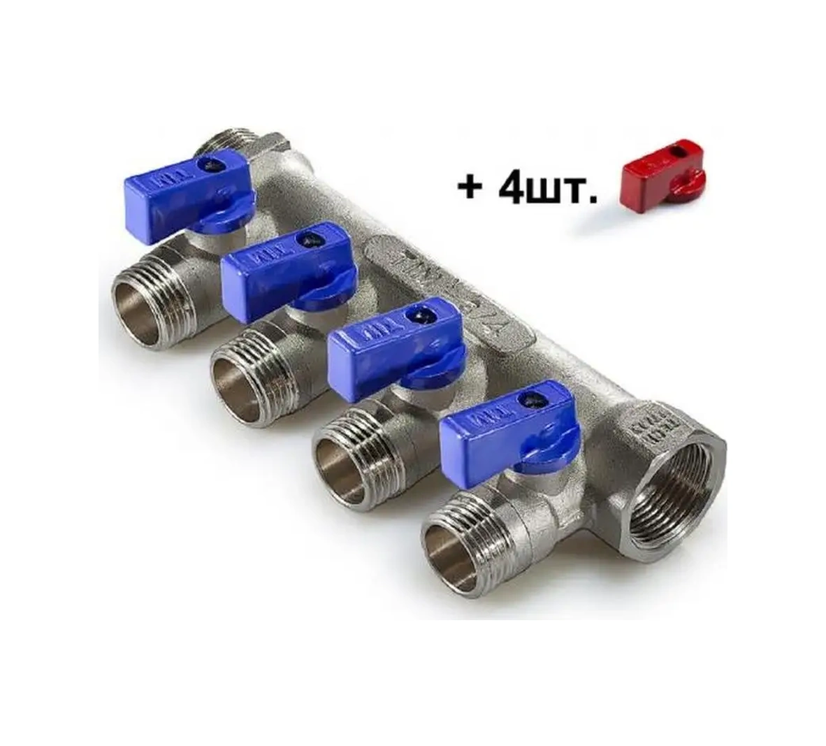 Tım Dağıtım Kolektörü 3/4" 4 Çıkış 1/2" Mv03n-4f 154651630