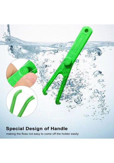 Samdoo Y Şekilli Diş İpi Tutucusu - Sağlıklı Diş Temizliği, Kolay Kullanım, Dayanıklı Plastik Malzeme, Toplu Yıkama Uygun