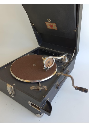 Polyphon Musik Antika Çanta Gramofon 080