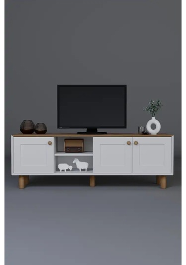 Bohem Serisi Garden Meşe - Beyaz Tv Ünitesi Garden Meşe & Beyaz