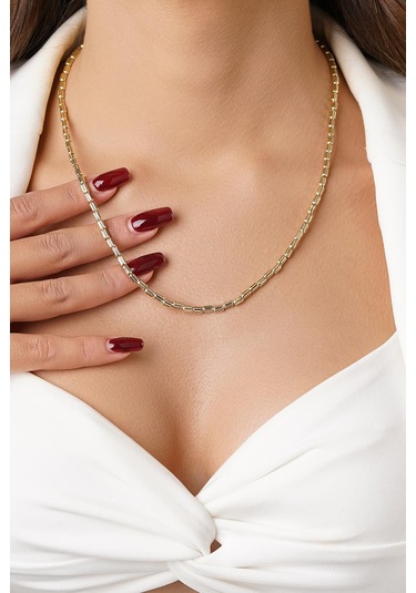 14 Ayar Altın Kalemli Roller Kolye Sarı Altın