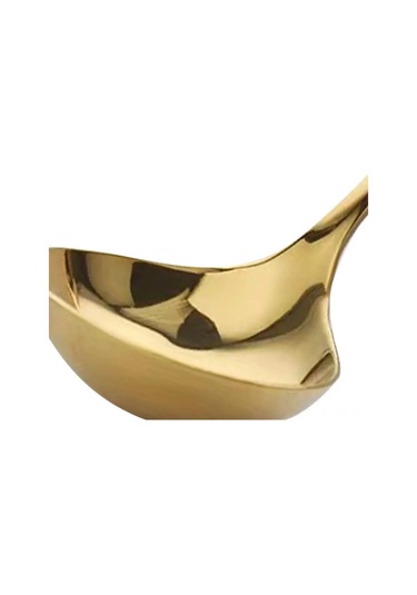 Xiyyadms 2 Adet Büyük Boy Altın Renkli Uzun Saplı Çorba Kaşığı Altın