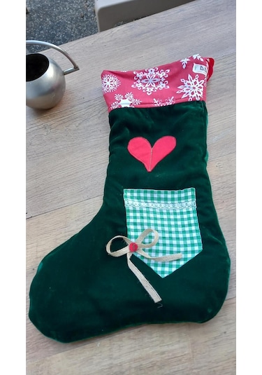 Yeniyıl Hediye Torbası Çorap 40x28