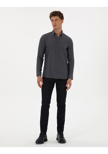 Pierre Cardin Erkek Lacivert Gömlek Desenli 50316768-vr033 Lacivert