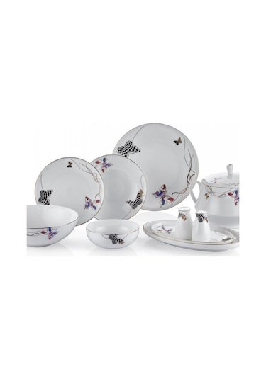 Royal London Bolivia Butterfly 60 Parça Yemek Takımı Desenli