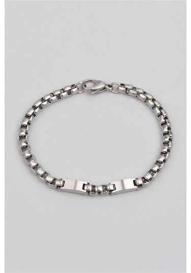 Klasik Model Erkek Çelik Bileklik Çelik