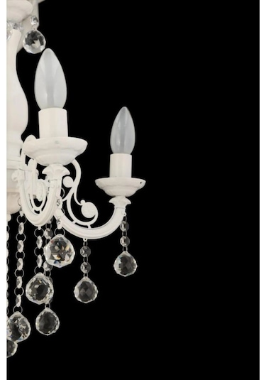 İstanbul Avize Döküm 3'lü Beyaz Avize