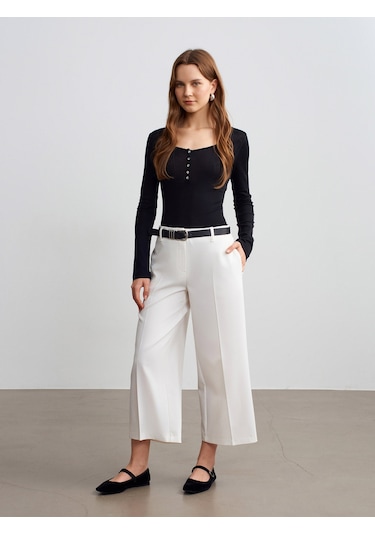 Dilvin 72640 Düz Paça Pantolon-açık Taş Açık Taş