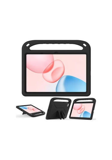 Honor Pad 10 Kılıf El Tutacağı Destek Standı Tablet Eva Kılıfı - Siyah Tablet Kılıfı